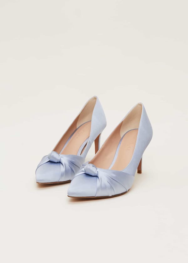 Satin Knot Front Court Shoe