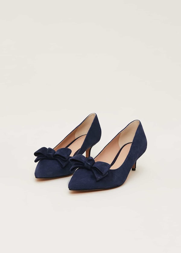 Structured Bow Kitten Heel