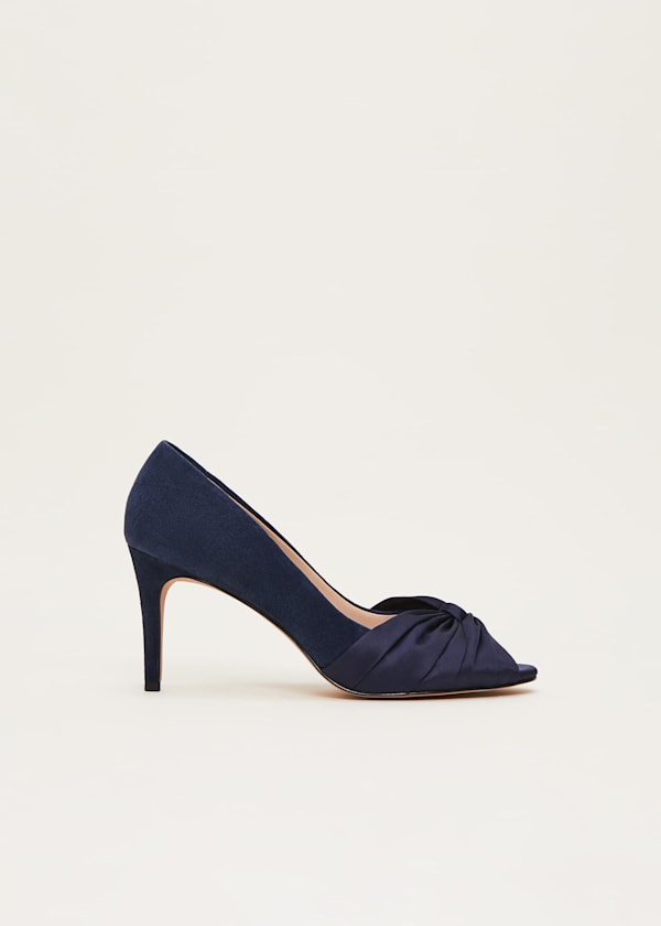 Satin Twist Peeptoe Shoe