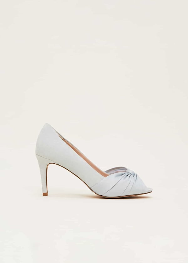 Satin Twist Peeptoe Shoe