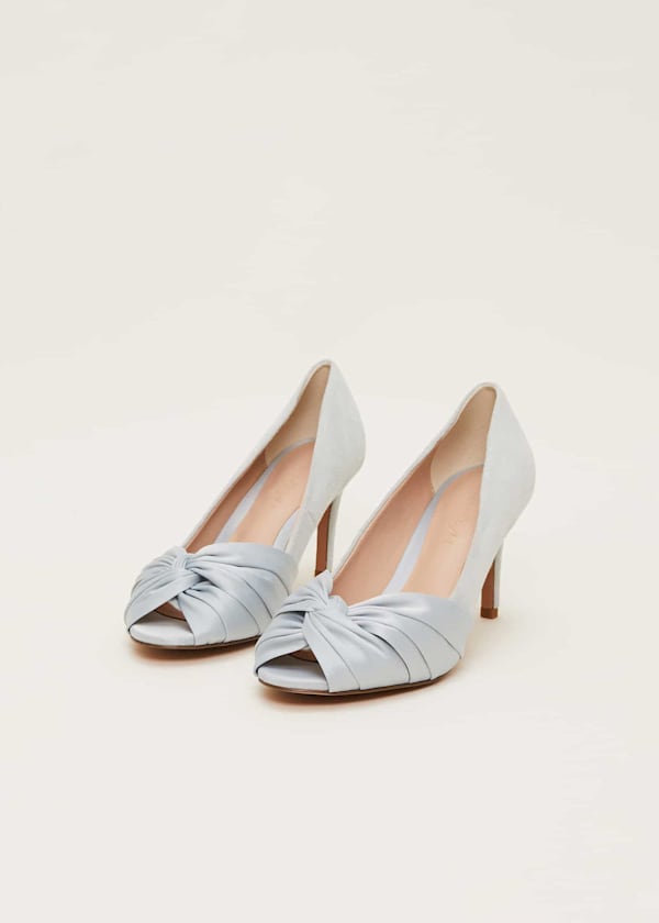 Satin Twist Peeptoe Shoe