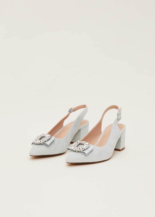 Embellished Block Heel Shoe