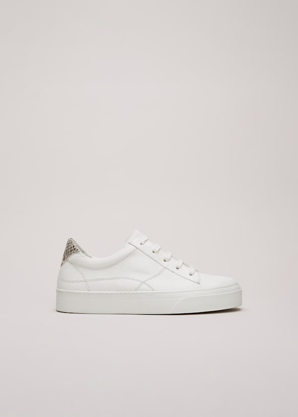 White Leather Trainers