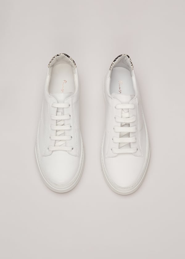 White Leather Trainers