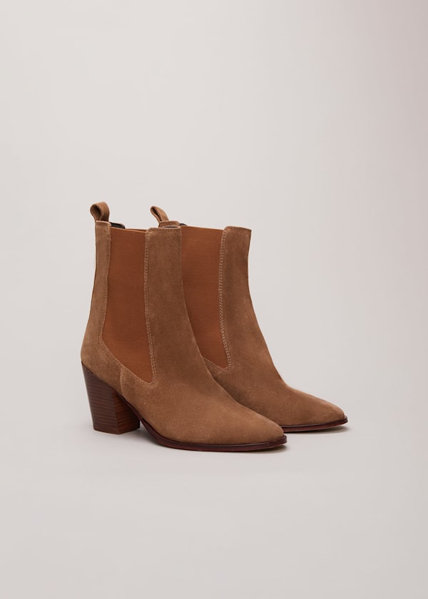 Brown Suede Cowboy Boots