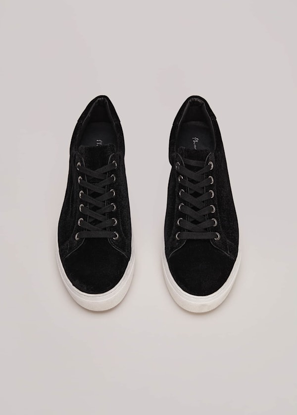 Black Velvet Trainers