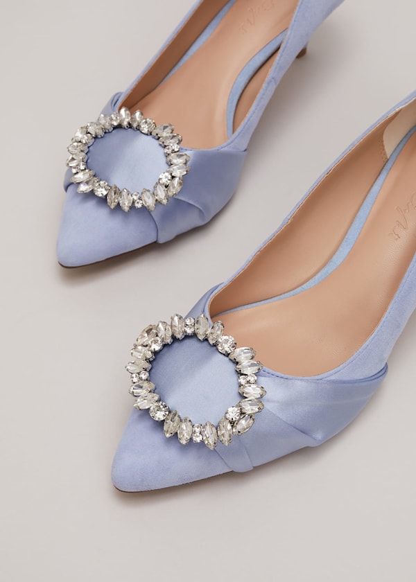 Embellished Kitten Heel Shoes