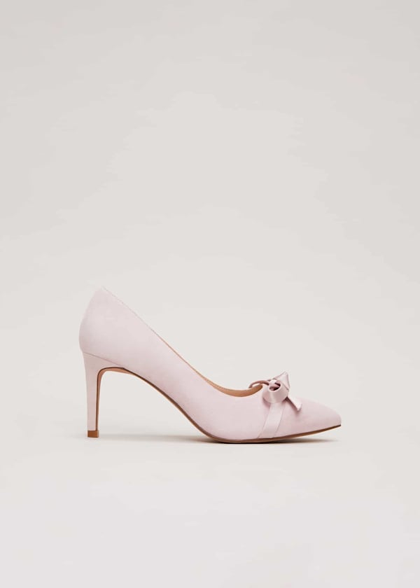 Suede Bow Front Court Shoe