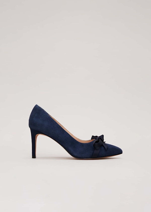 Suede Bow Front Court Shoe