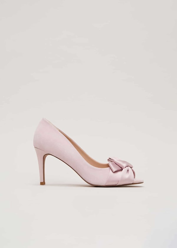 Satin Twist Peeptoe Shoes