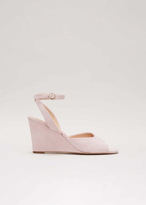 Ankle Strap Peep Toe Wedge