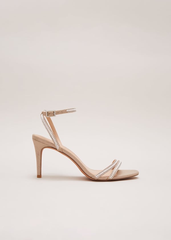 Pearl Embellished Barely There Sandal