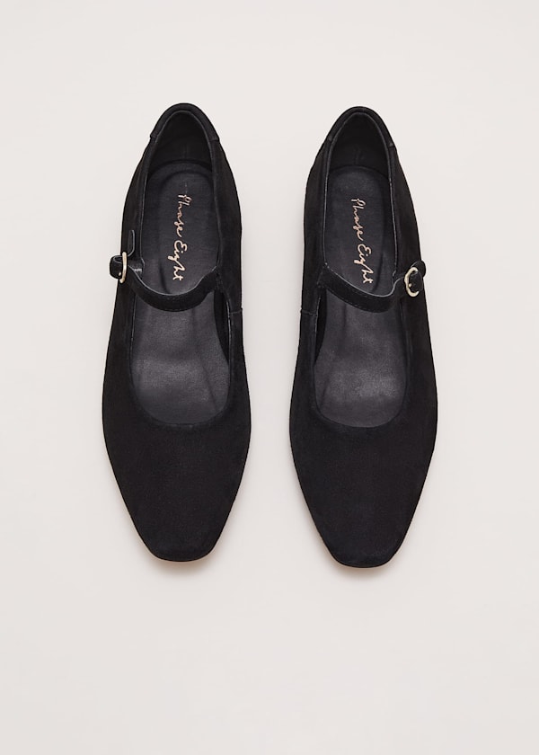 Leather Square Toe Mary Jane