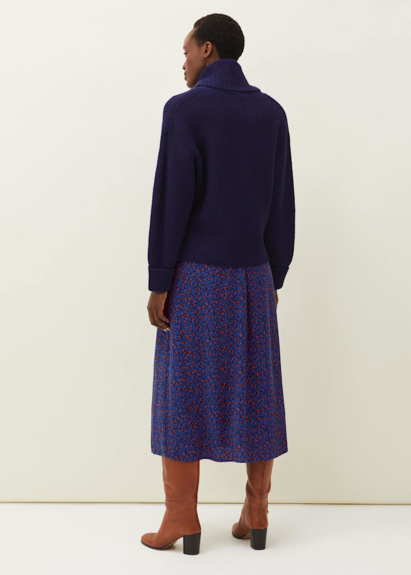 Lou Lou Animal Print Wrap Skirt