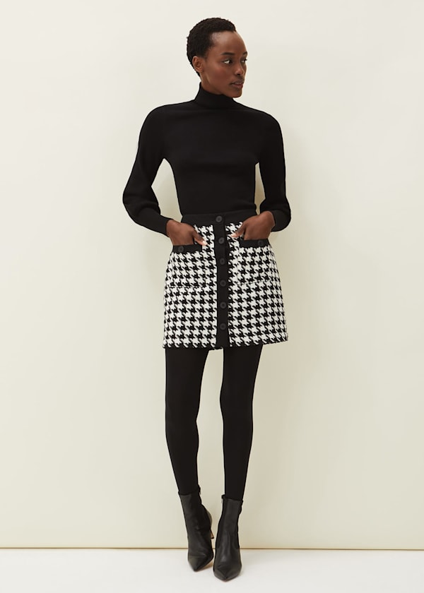 Alicia Dogtooth Skirt