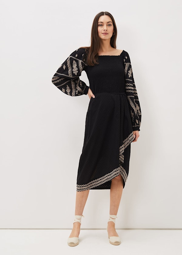 Debby Embroidered Maxi Skirt
