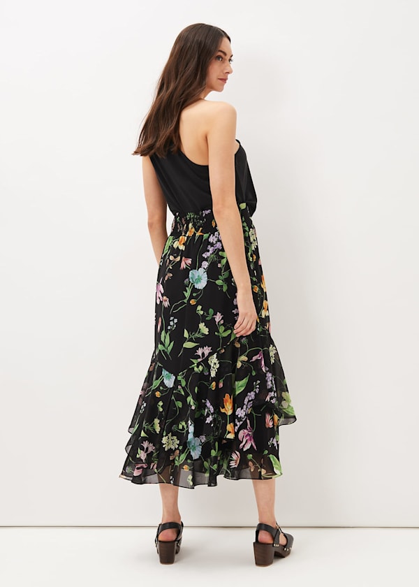 Kayley Floral Printed Maxi Skirt