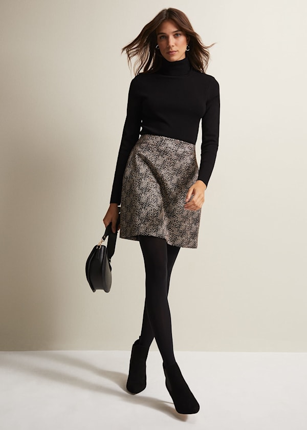 Kilah Jacquard Mini Skirt