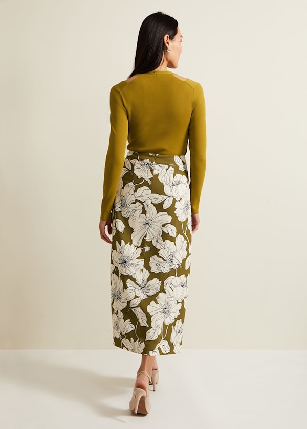 Amalia Floral Midi Skirt