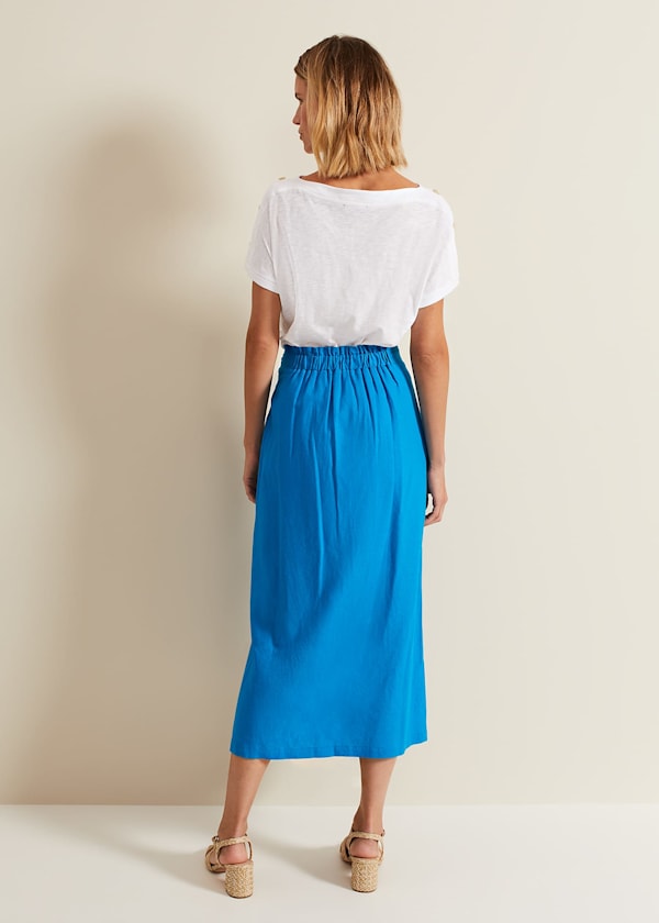 Hayden Linen Wrap Skirt