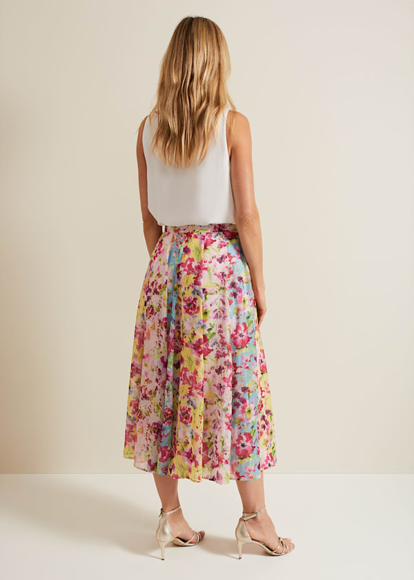 Vivianne Floral Midi Skirt