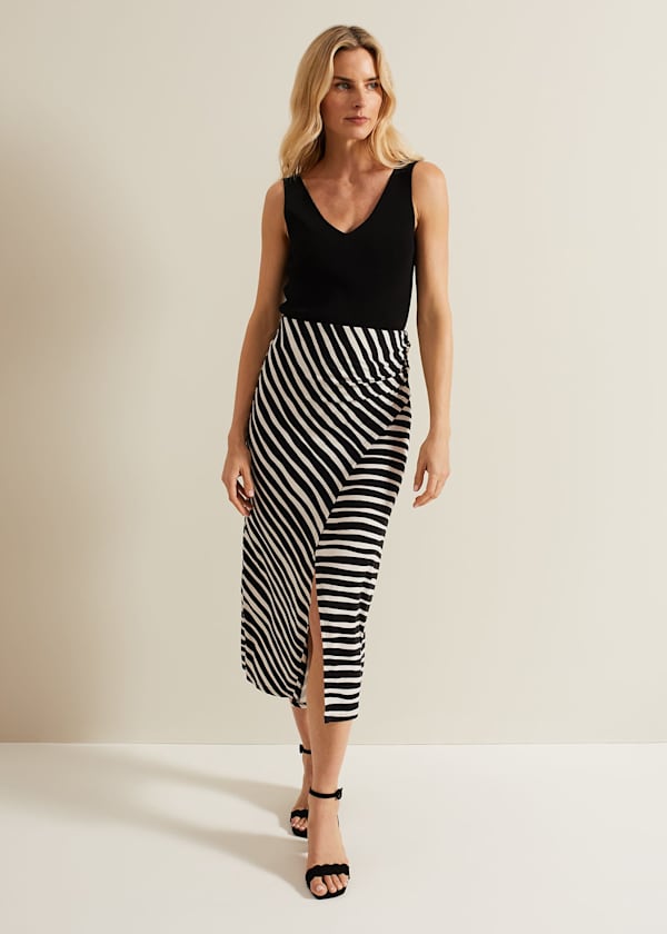 Rory Jersey Printed Maxi Skirt