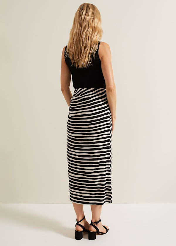 Rory Jersey Printed Maxi Skirt