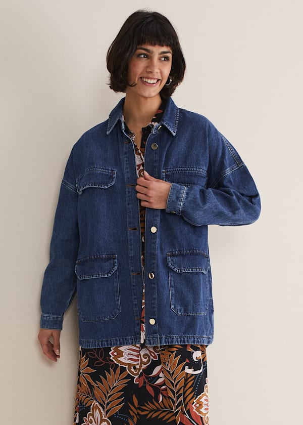 Tianna Oversized Denim Shacket