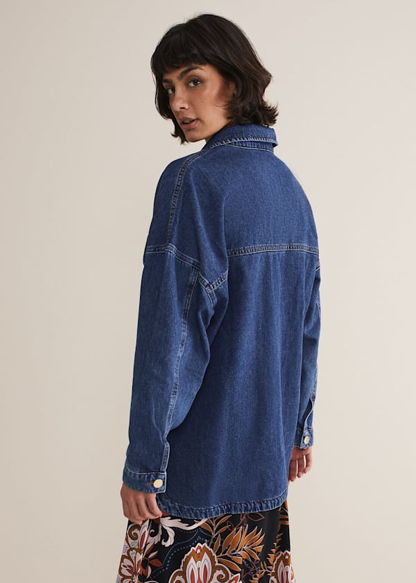 Tianna Oversized Denim Shacket