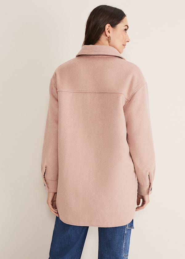 Sammy Plain Wool Shacket