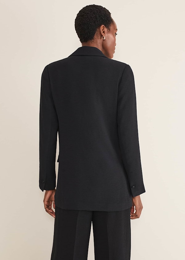 Opal Black Blazer