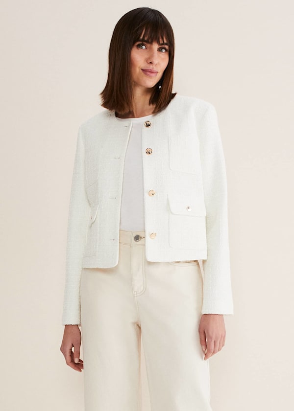 Ladies cream occasion jacket new arrivals