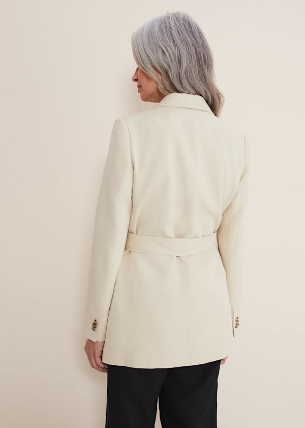 Inessa Linen Belted Blazer