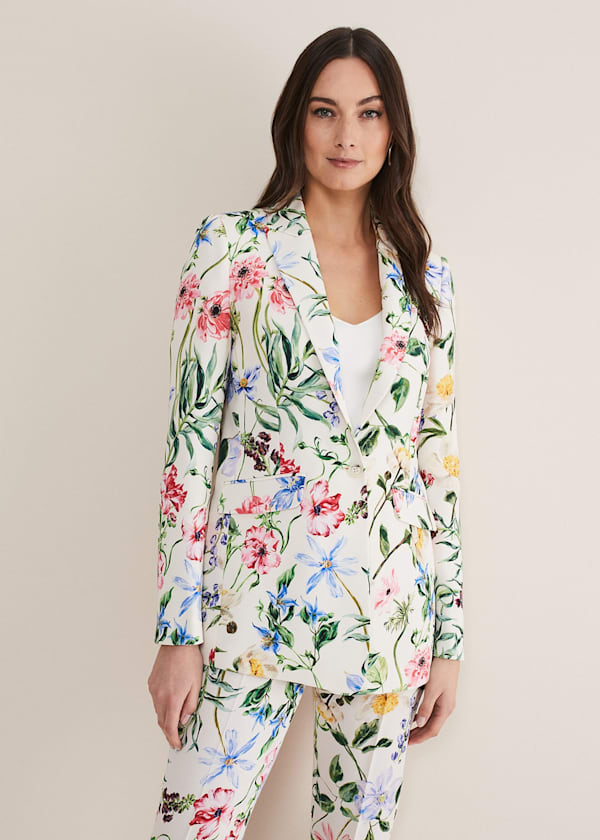 Floral on sale cigarette trousers