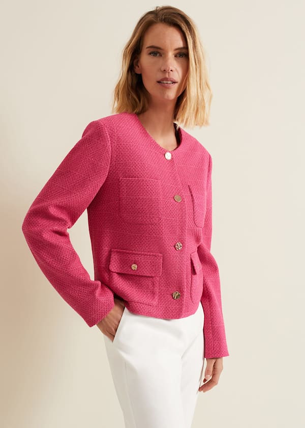 Ripley Pink Boucle Jacket