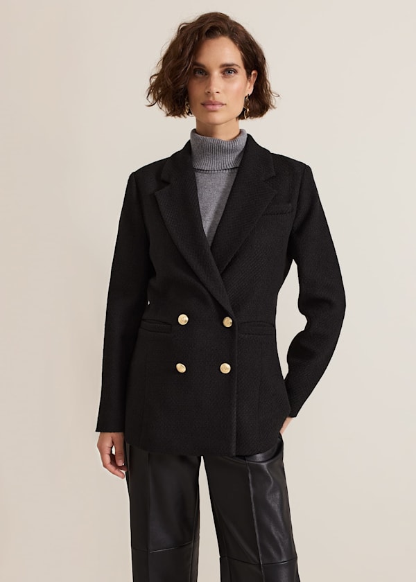 Kiana Boucle Longline Blazer