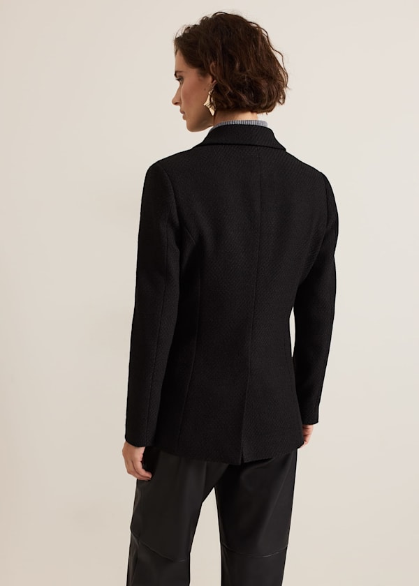 Kiana Boucle Longline Blazer