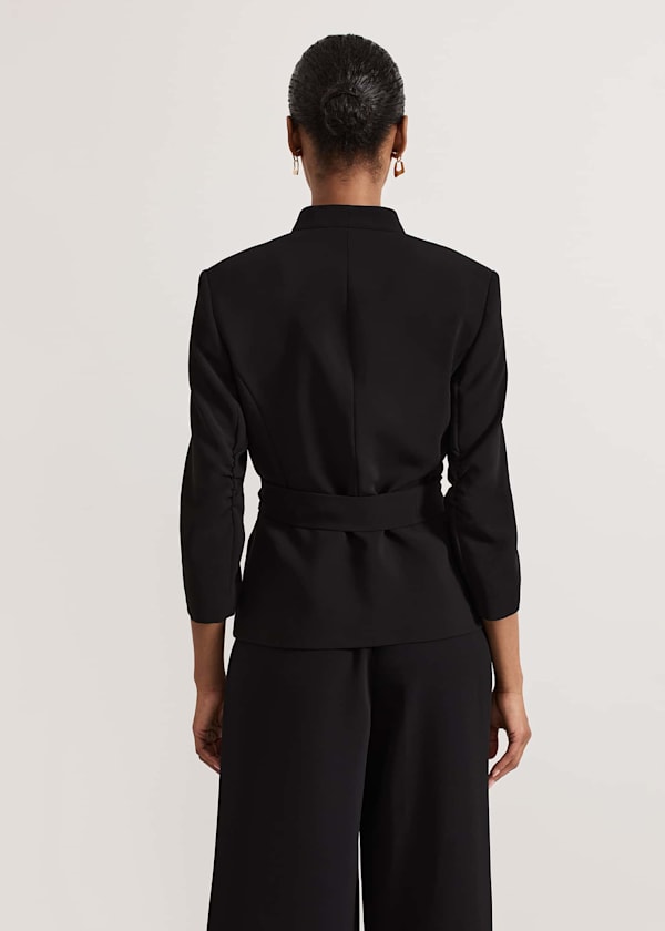 Sophin Black Corsage Jacket