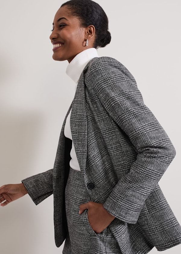 Evie Check Blazer