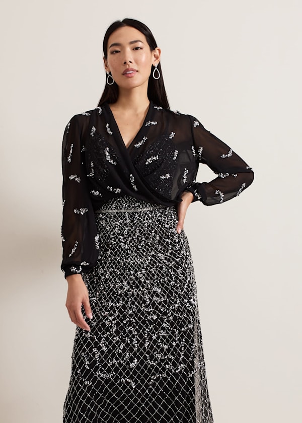 Annette Sequin Embellished Cover Up