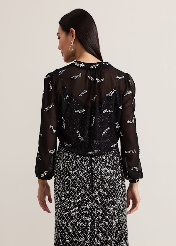 Annette Sequin Embellished Cover Up