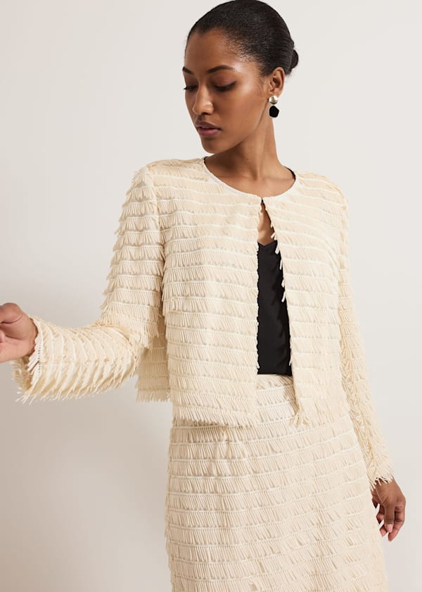 Dolly Fringe Crop Jacket