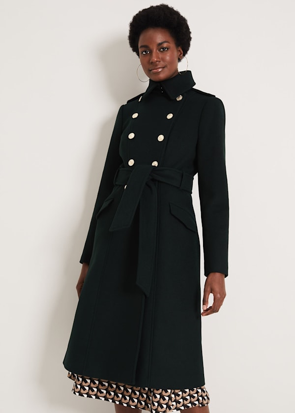 Elletra Military Wool Coat