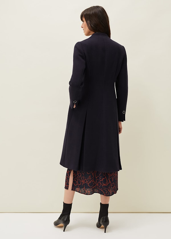 Evie-Rose Fit & Flare Wool Coat