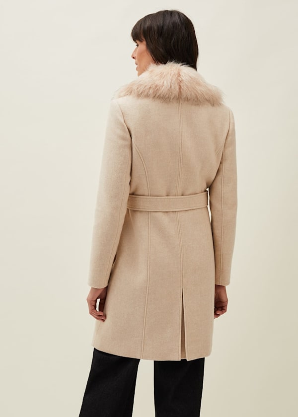 Nina Fur Collar Coat