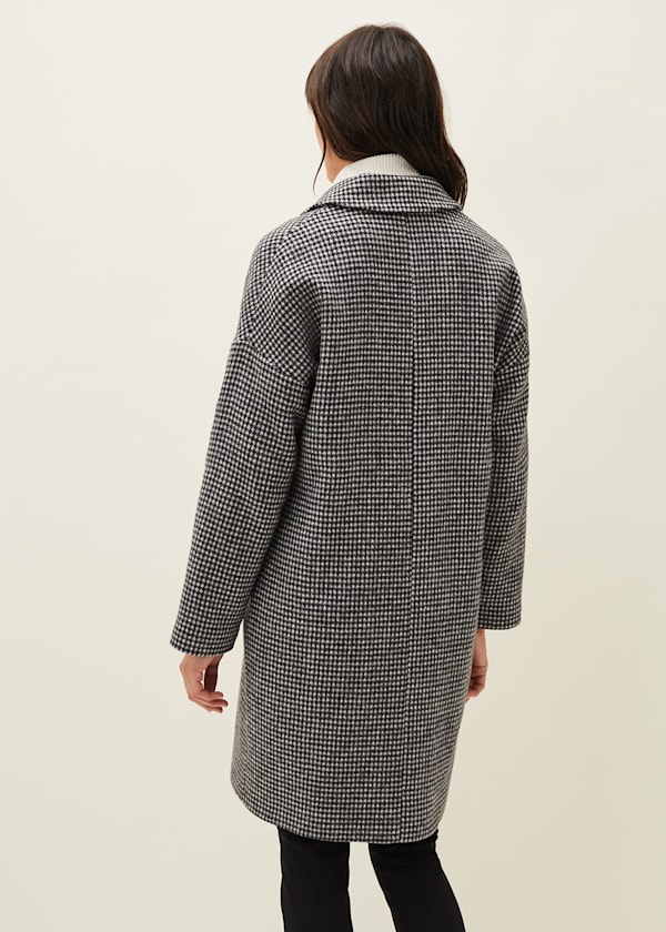 Lailla Check Cocoon Coat