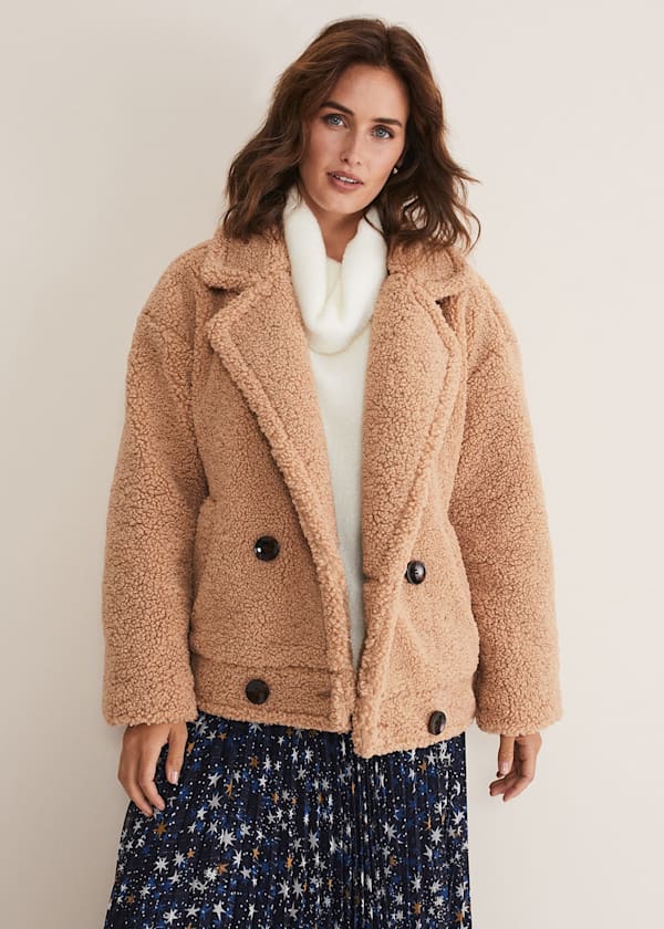 Kelsey Short Teddy Coat