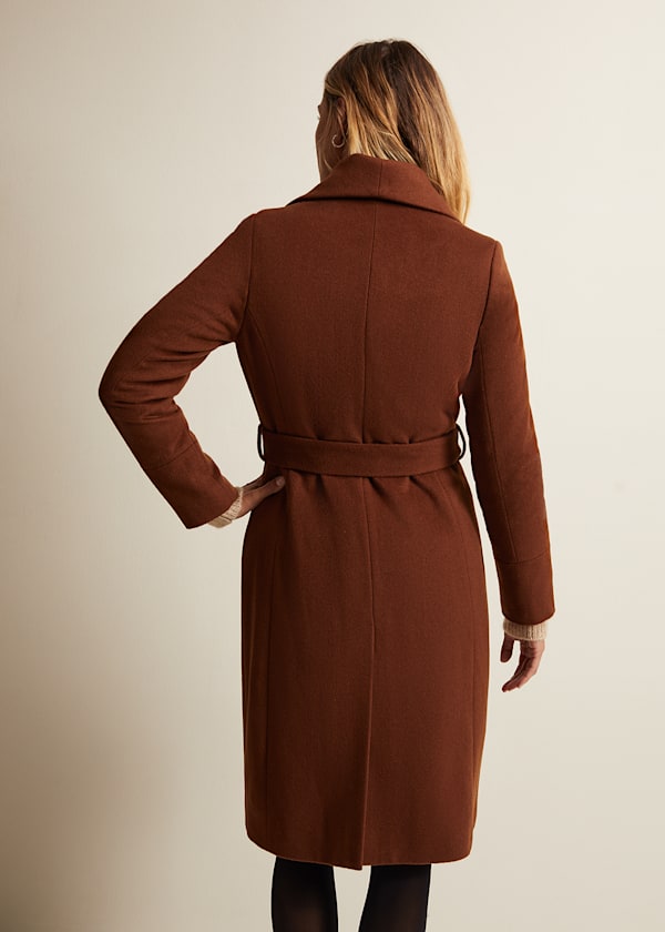 Nicci Tan Wool Smart Coat