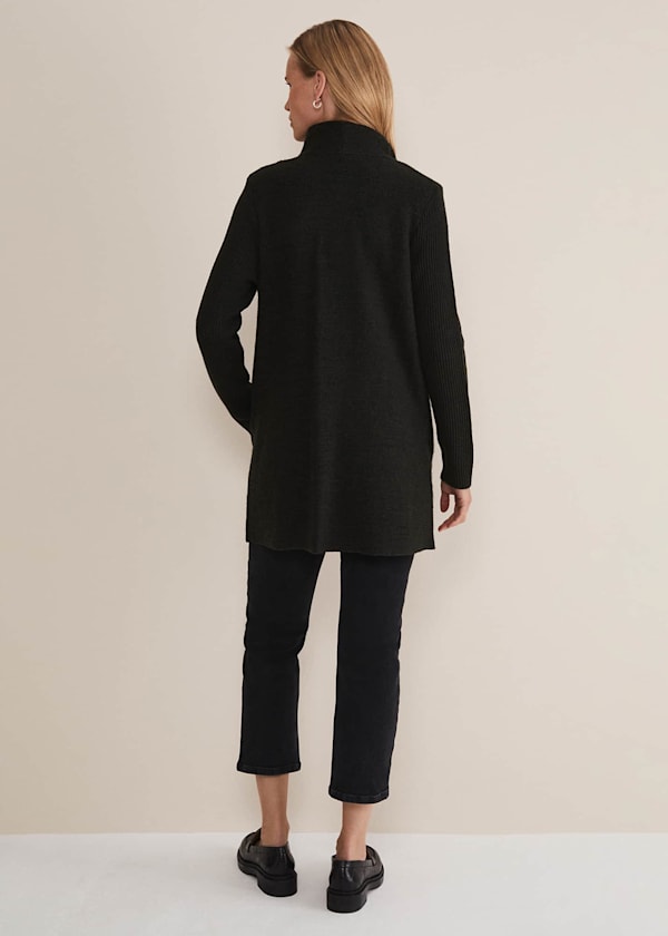Byanca Zip Knit Coat
