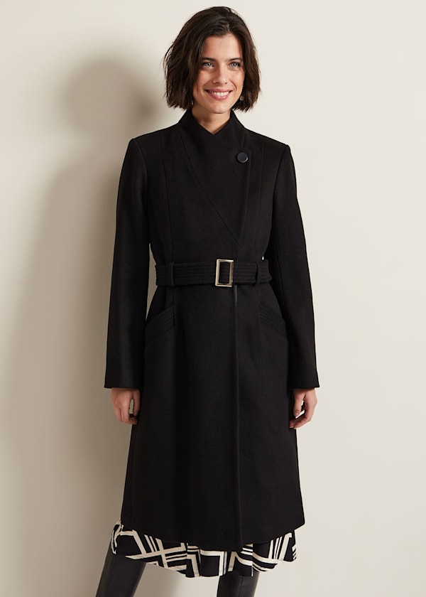 Susanna Black Wool Coat